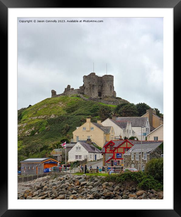 Criccieth, North Wales. Framed Mounted Print by Jason Connolly