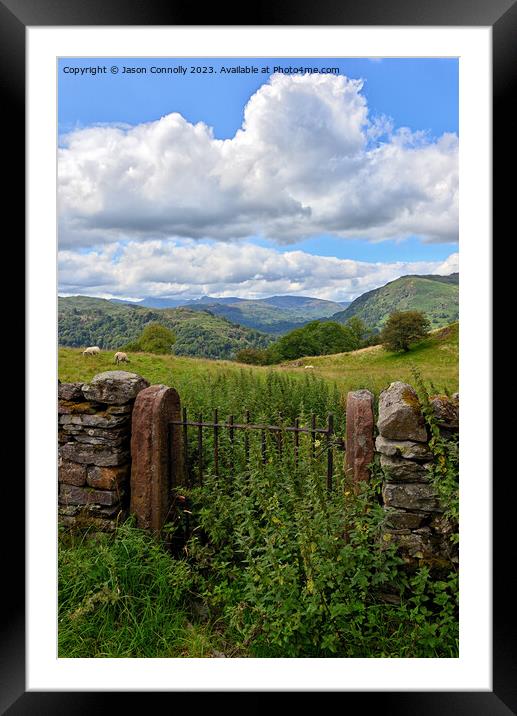Lakeland Gate Views Framed Mounted Print by Jason Connolly