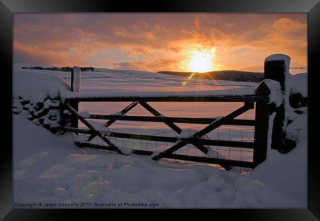 Yorkshire Dales Winter sunrise Framed Print by Jason Connolly