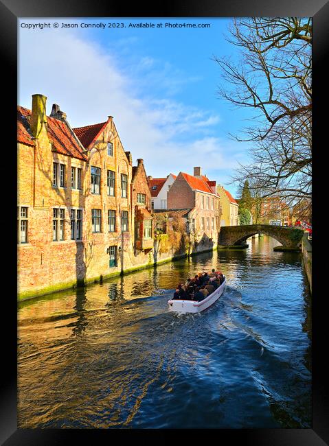 The Groenerei, Bruges. Framed Print by Jason Connolly
