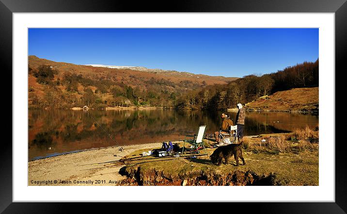 The Rydalwater Fishermen. Framed Mounted Print by Jason Connolly