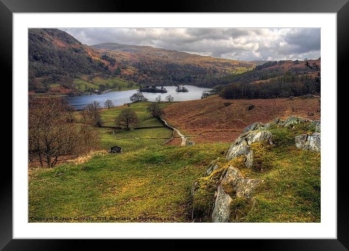Rydal Water Views Framed Mounted Print by Jason Connolly