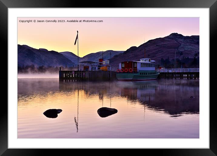Ullswater Steamers Framed Mounted Print by Jason Connolly