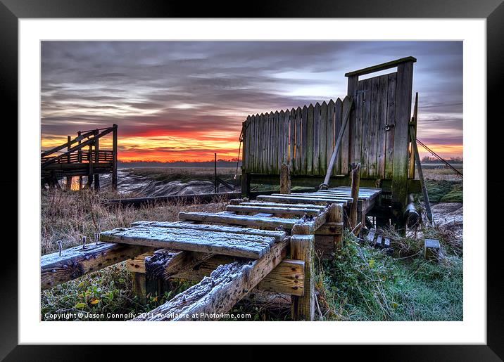 Sunrise At Skippool Creek Framed Mounted Print by Jason Connolly