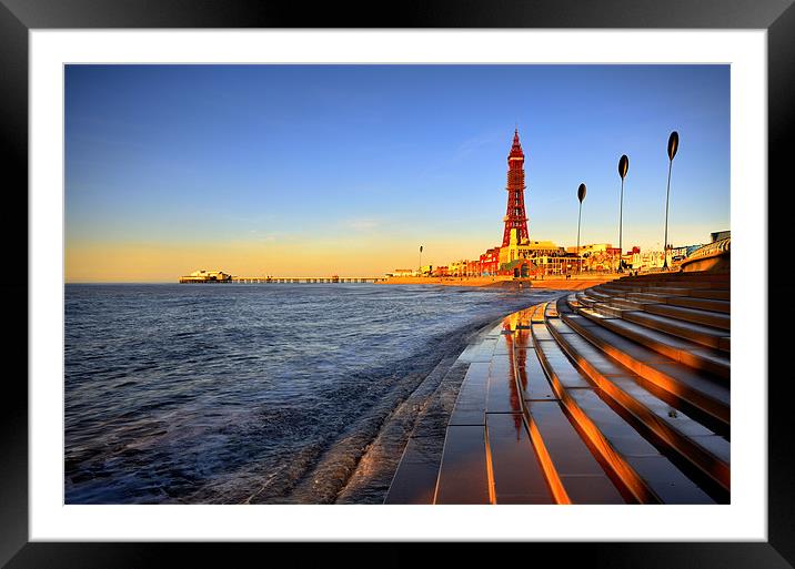Blackpool's Golden Mile Framed Mounted Print by Jason Connolly