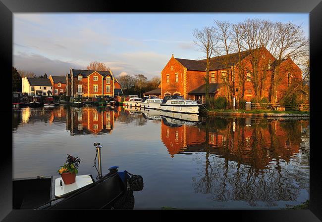 Lancaster Canal Reflections Framed Print by Jason Connolly