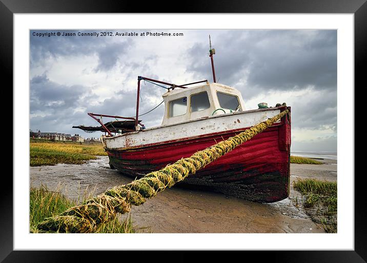 The Boat, Lytham Framed Mounted Print by Jason Connolly