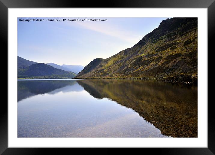 Ennerdale Reflections Framed Mounted Print by Jason Connolly