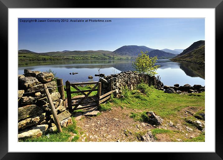 Looking Across Ennerdale Framed Mounted Print by Jason Connolly