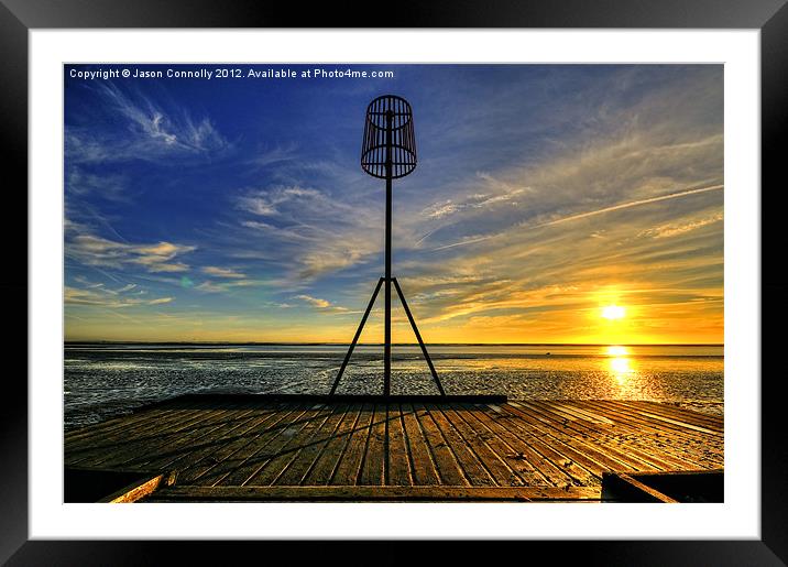 Lytham Jetty Framed Mounted Print by Jason Connolly