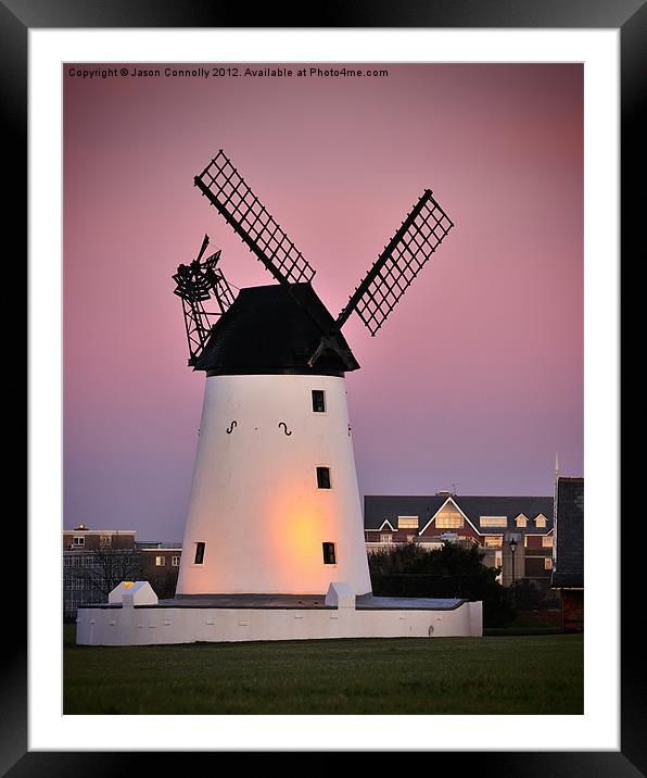 Lytham Dusk Framed Mounted Print by Jason Connolly