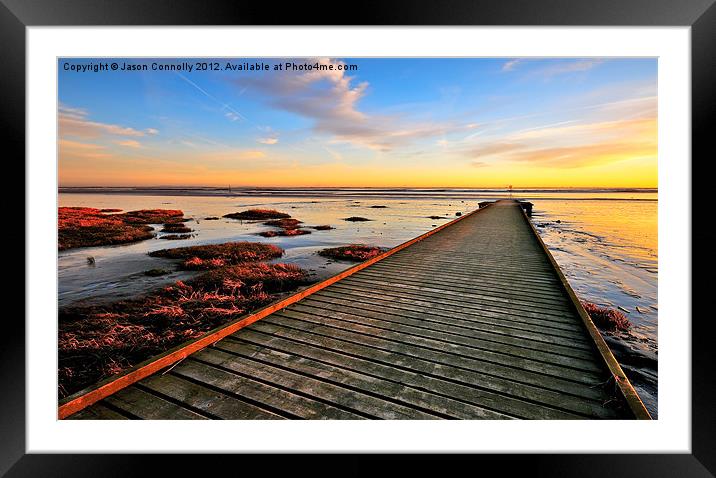 The Jetty, Lytham Sands Framed Mounted Print by Jason Connolly