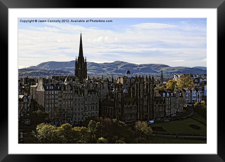 Edinburgh Views Framed Mounted Print by Jason Connolly