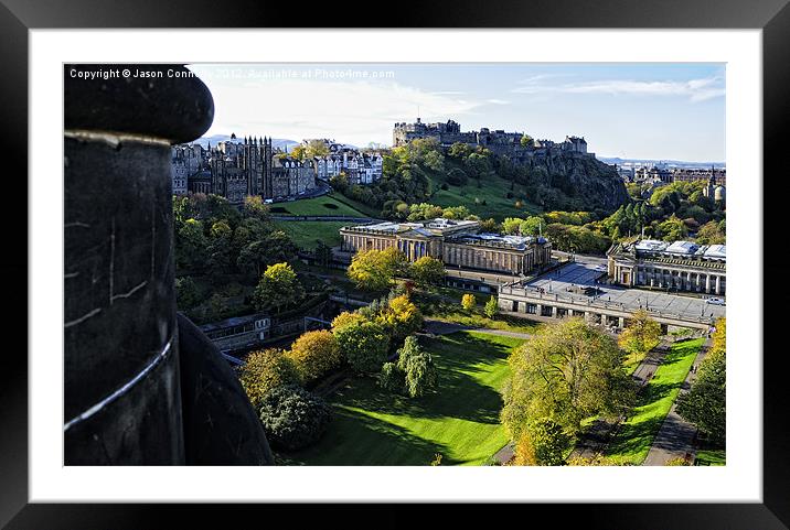 Edinburgh From On High Framed Mounted Print by Jason Connolly