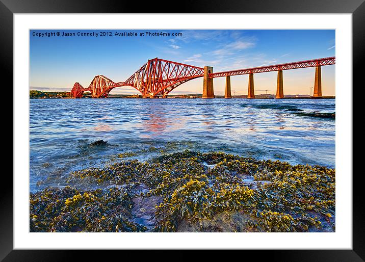 The Forth Rail bridge Framed Mounted Print by Jason Connolly