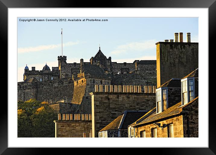 Castle An Rooftops Framed Mounted Print by Jason Connolly