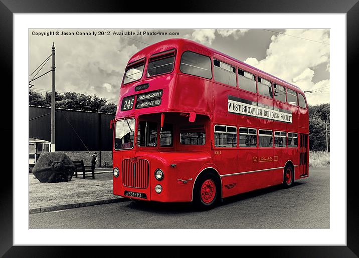 Midland Red Bus Framed Mounted Print by Jason Connolly