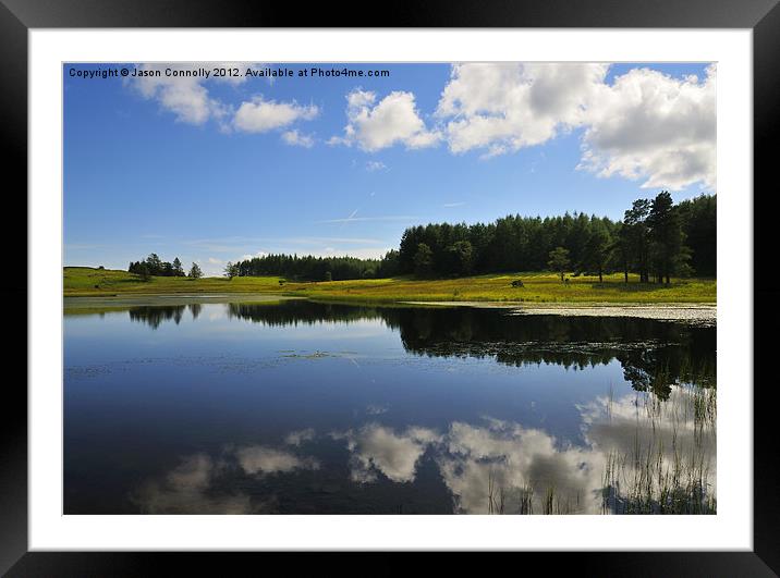 Wise Een tarn Framed Mounted Print by Jason Connolly