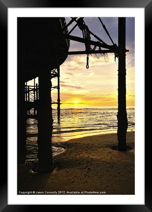 Sunset At The Pier Framed Mounted Print by Jason Connolly