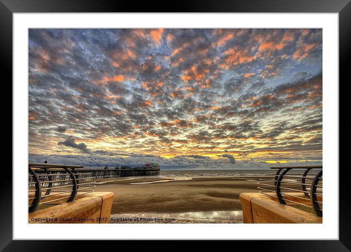 Last Light At Blackpool Framed Mounted Print by Jason Connolly