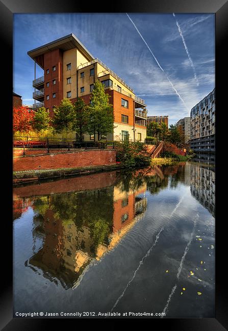 Rochdale Canal, manchester Framed Print by Jason Connolly