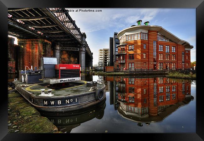 Castlefield Dredger Framed Print by Jason Connolly