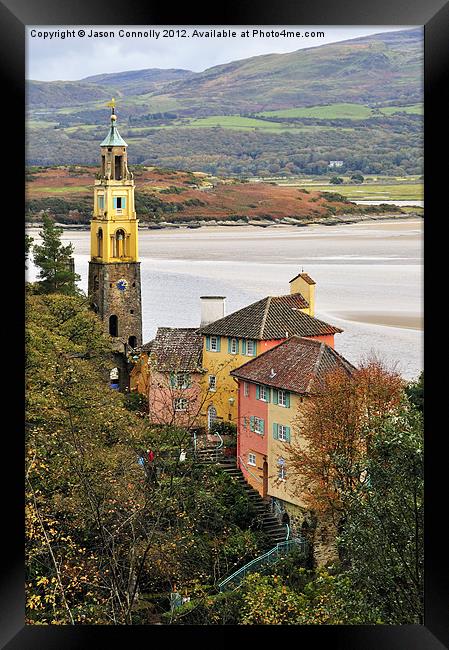 The Bell Tower, Portmeirion, Wales Framed Print by Jason Connolly