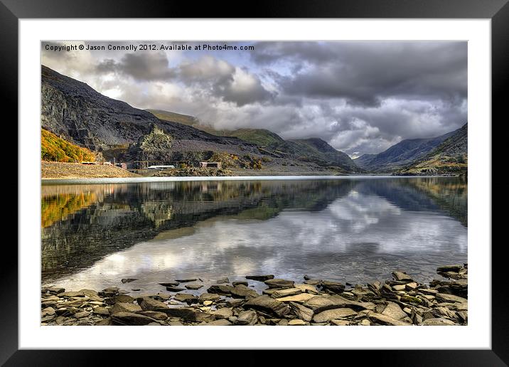 Llyn Peris Vista, Wales Framed Mounted Print by Jason Connolly