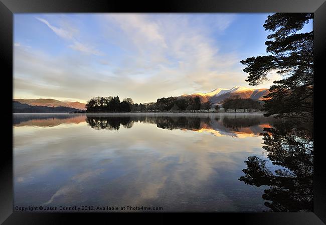 Derwentwater Reflections Framed Print by Jason Connolly