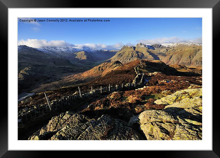 Langdales Framed Mounted Print by Jason Connolly