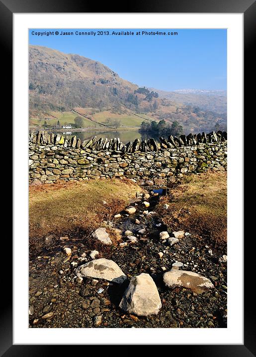 Rydalwater Stones Framed Mounted Print by Jason Connolly