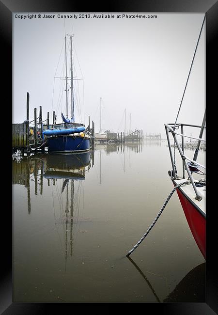 High Tide At Skippool Framed Print by Jason Connolly
