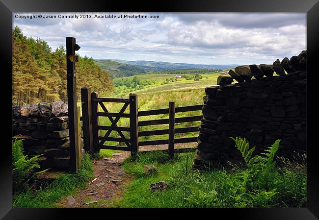 Pendle Gateway Framed Print by Jason Connolly