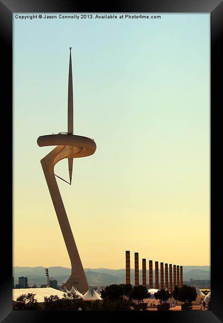 Montjuic Tower Barcelona Framed Print by Jason Connolly
