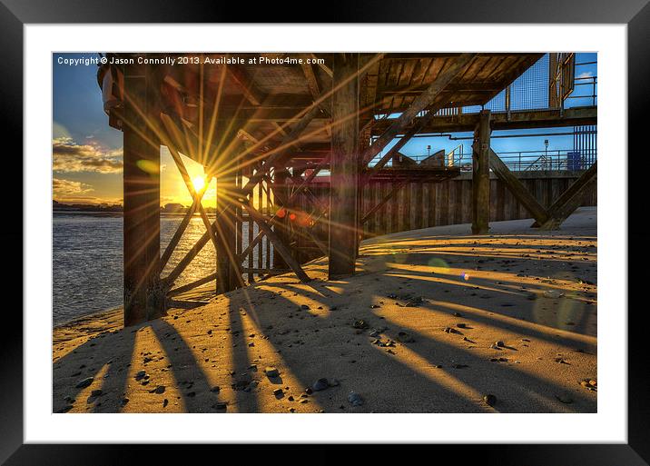 Sunrise At The Jetty Framed Mounted Print by Jason Connolly