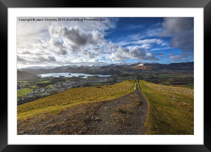 The Road To Derwentwater Framed Mounted Print by Jason Connolly