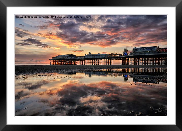 Central Pier Sunset Framed Mounted Print by Jason Connolly