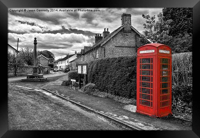 Red Box Churchtown. Framed Print by Jason Connolly