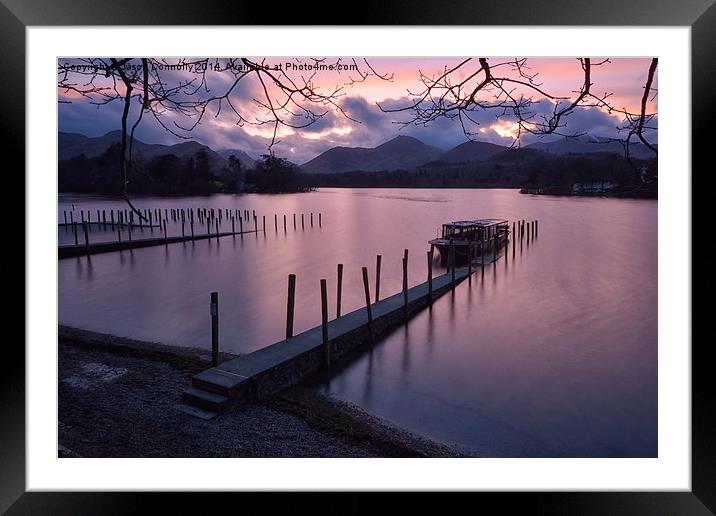Derwentwater Sunset Framed Mounted Print by Jason Connolly