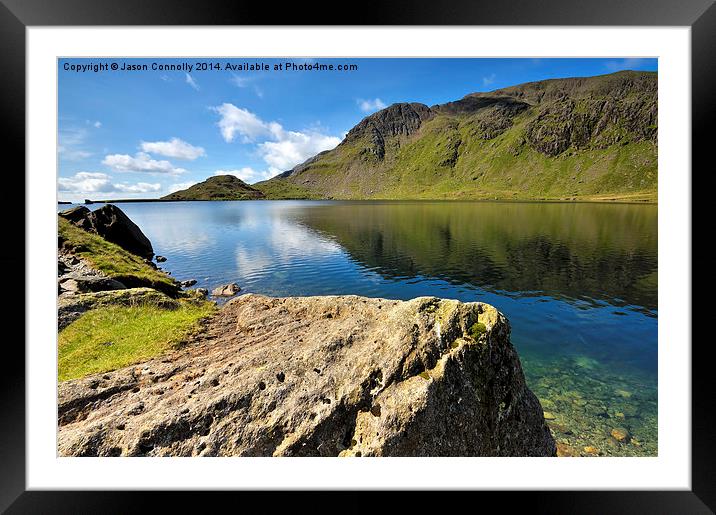 Leverswater, Cumbria Framed Mounted Print by Jason Connolly