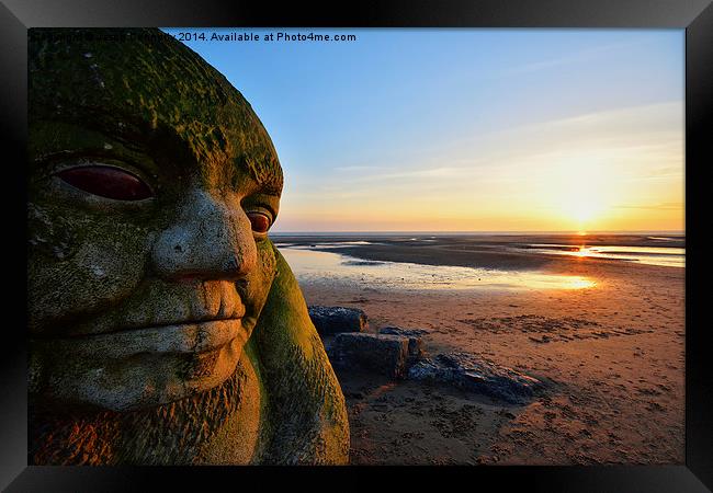 The Cleveleys Ogre Framed Print by Jason Connolly