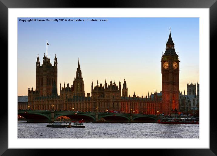 Palace Of Westminster Framed Mounted Print by Jason Connolly