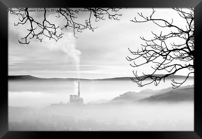  Industry In The Mist Framed Print by Jason Connolly