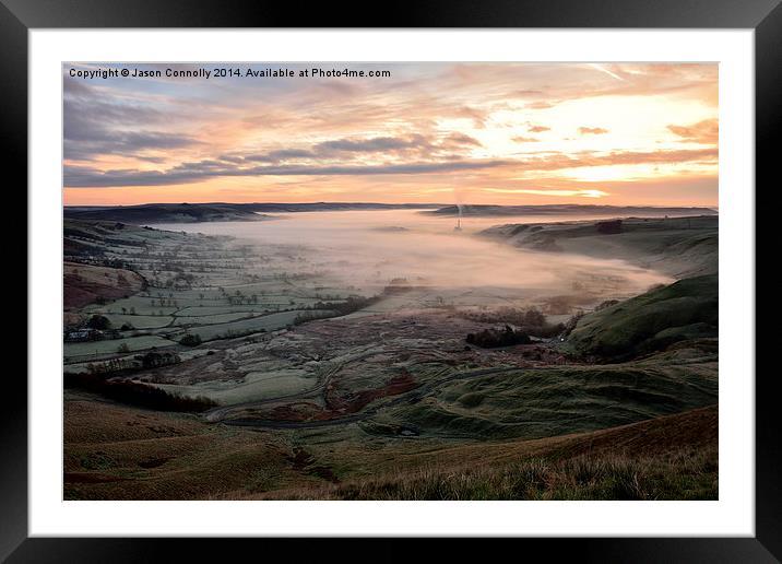  Castleton Mist Framed Mounted Print by Jason Connolly