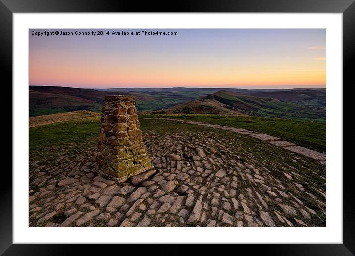  Views From Mam Tor Framed Mounted Print by Jason Connolly