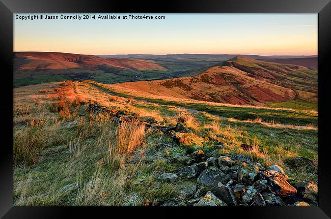 The Great Ridge, Derbyshire Framed Print by Jason Connolly