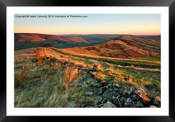The Great Ridge, Derbyshire Framed Mounted Print by Jason Connolly