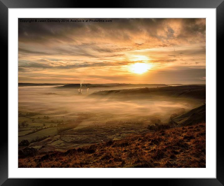  Golden Hour, Hope Valley Framed Mounted Print by Jason Connolly