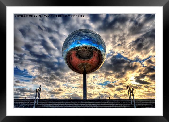  Blackpool Disco Ball Framed Mounted Print by Jason Connolly