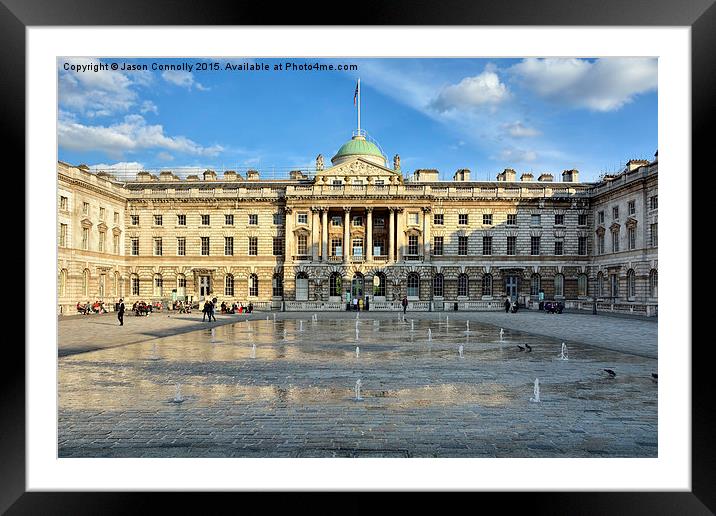  Somerset House, London Framed Mounted Print by Jason Connolly